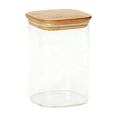 thumbnail image 1 of Storage Containers Square Glass Storage Jar with Sealed Lid for Kitchen Organization and Transparent Glass Jar for Pantry Keeps Grains Fresh and, 1 of 4