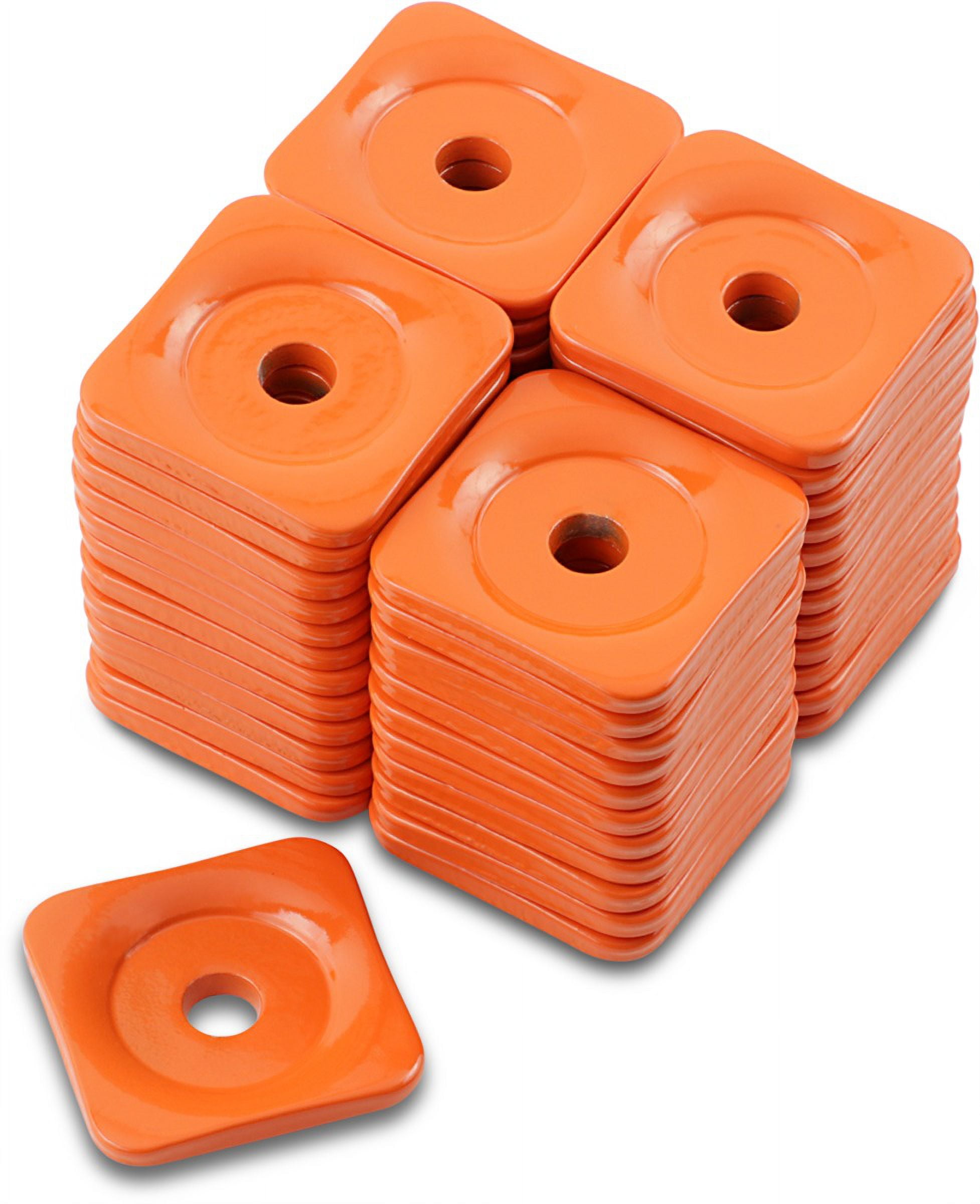 Square Grand Digger Support Plates - Orange