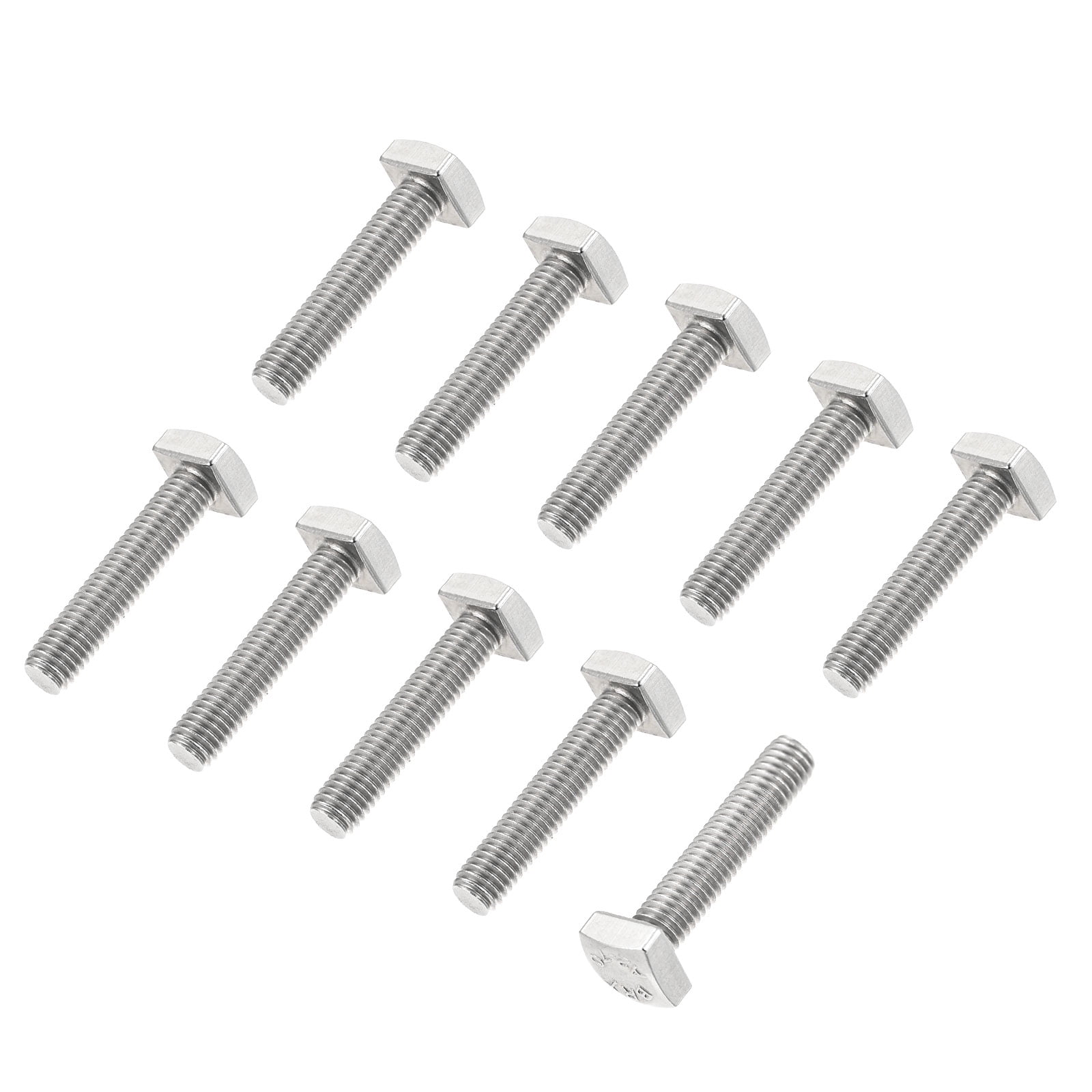 Square Head Bolt, 10 Pack M5x20mm 304 Stainless Steel Grade C Square ...