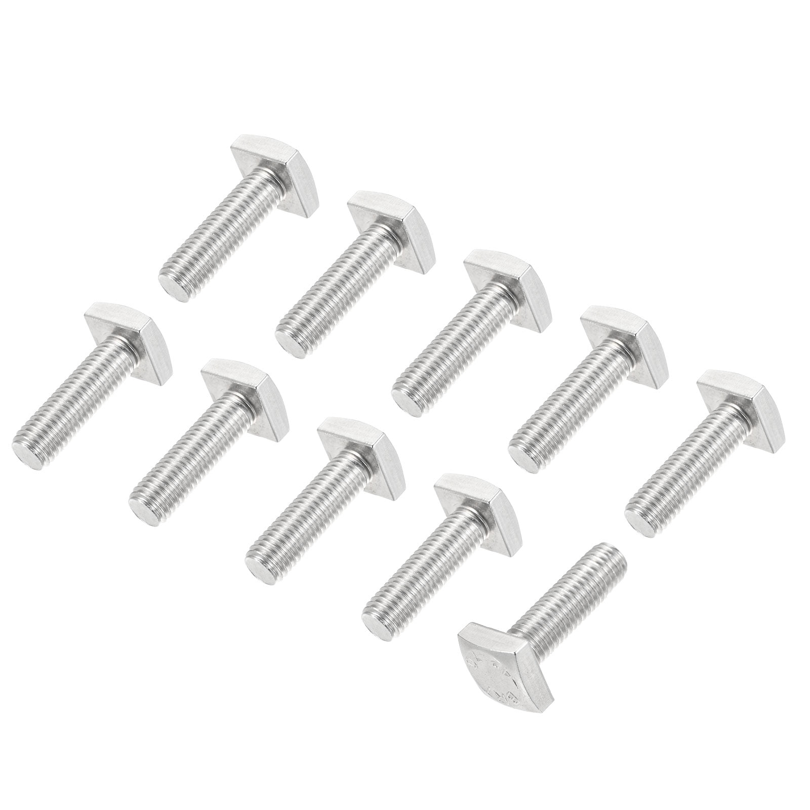 Square Head Bolt, 10 Pack M6x20mm 304 Stainless Steel Grade C Square ...