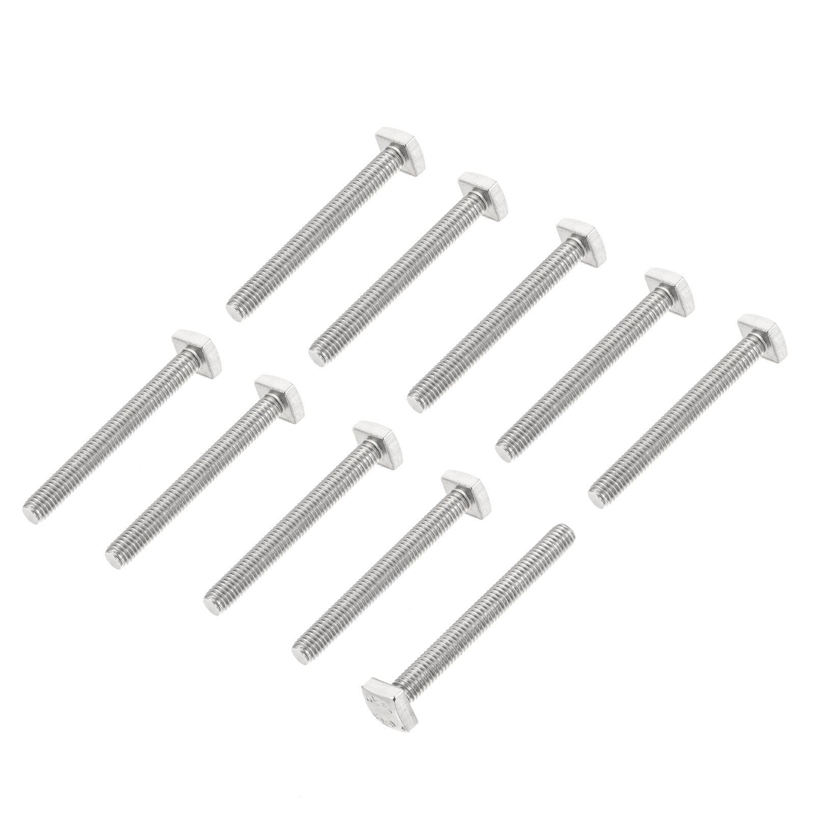 Square Head Bolt, 10 Pack M6x55mm 304 Stainless Steel Grade C Square