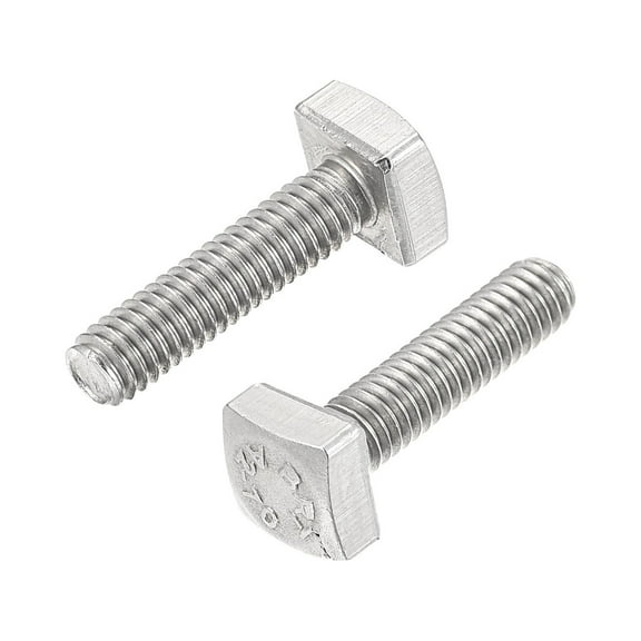 Square Head Bolt, 2 Pack M4x16mm 304 Stainless Steel Grade C Square Screws