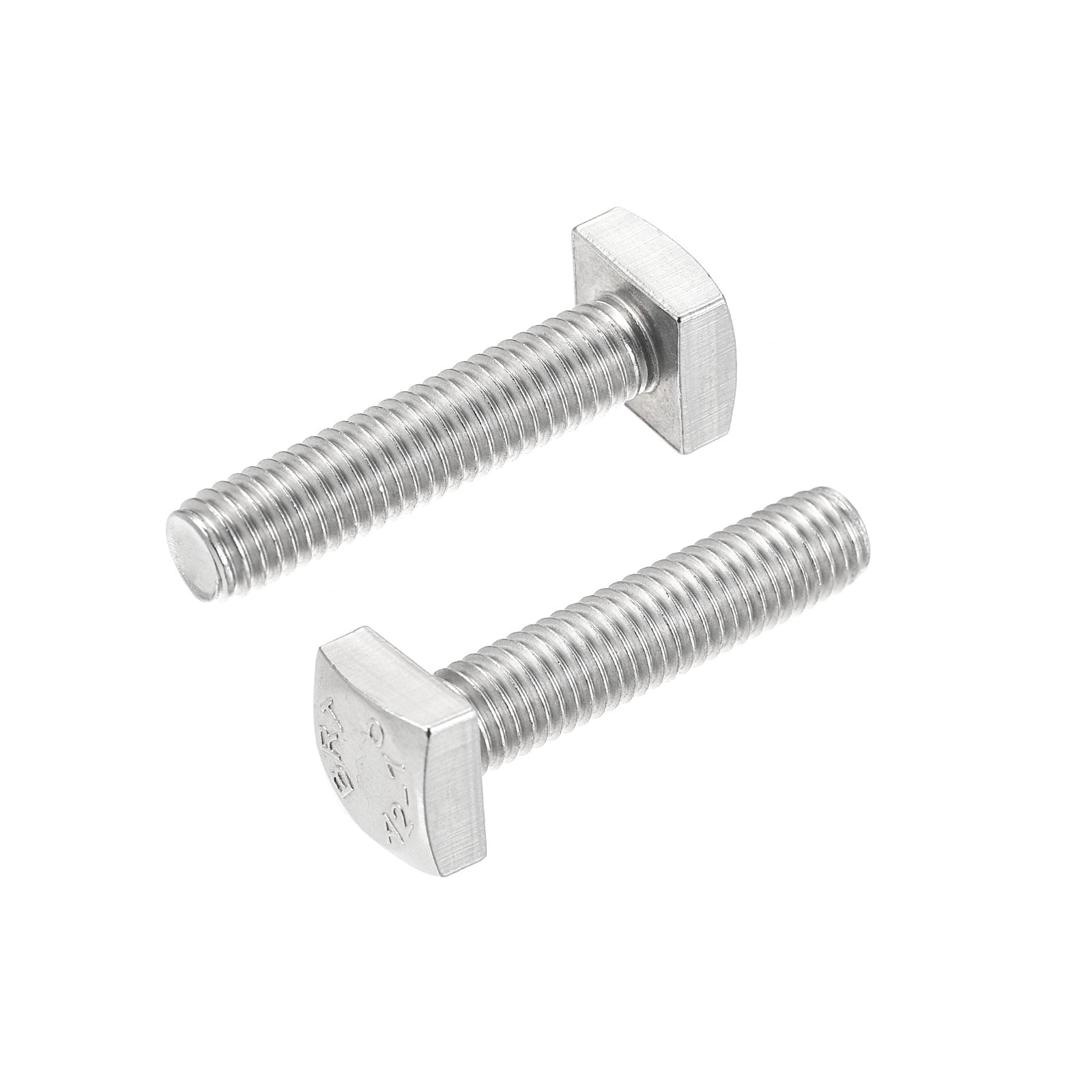 Square Head Bolt, 2 Pack M8x35mm 304 Stainless Steel Grade C Square