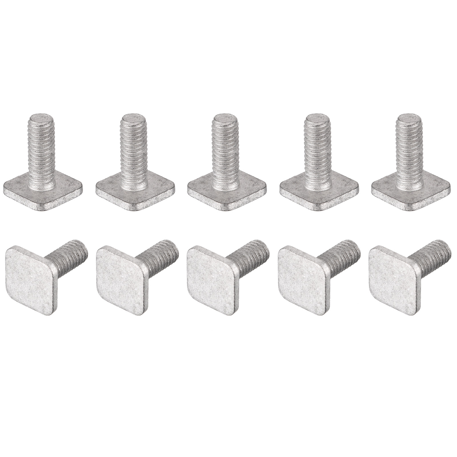 Square Head Bolt, 20 Pack M6x16mm Carbon Steel Grade 8.8 Square Screws, Gray - image 1 of 5