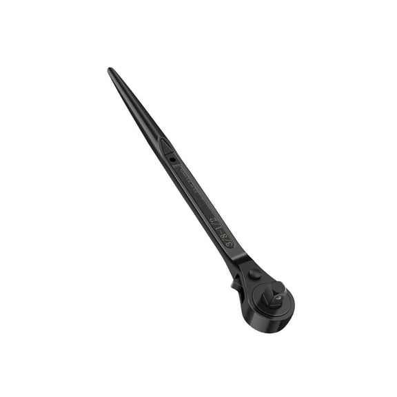 Square Head Double Ended Ratcheting Wrench Heavy Duty Round Head for Auto Pipe Spanner Hand Tool