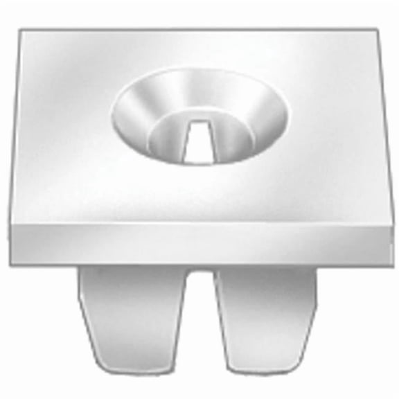Square Head License Plate Nut - Black - 0.25 in. Screw - Durable Design