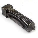 Square Head Set Screw, Cone Point, 5/8-11 x 1 1/4", Alloy Steel Case Hardened, Black Oxide, Full Thread (Quantity: 275)