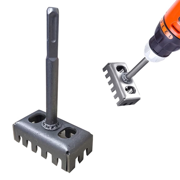 Square Hole Cutter Manganese Steel Drill Bit for Electrical Box,Rectangular Slot Punching Tool for Brick Concrete Wall Installation 6x3 Inch