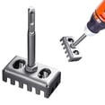 thumbnail image 1 of Square Hole Drill Bit, Metal Hole Punch, Heavy Duty Hole Punch, 1 in Cutting Pitch, Sds Hammer Drill Compatible, Timber Processing, industrial Grade, 1 Pc, 1 of 7