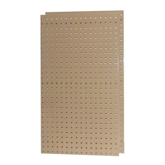 Manufacturer Varies Square Hole Pegboard, 42-1/2x24, Tan, PK2 5TPC5