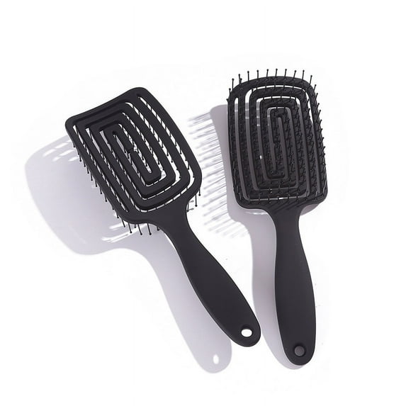 Square Hollow Hair Scalp Massage Comb Hair Brush Anti-static Wet Dry Curly Detangler Hairbrush Nylon Salon Hair Styling Tools