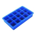 thumbnail image 1 of Square Ice Cube Maker Silicone Mold Icing Fruit Juice Wine Beverage Tray Mould DIY Molds Accessory Bar Cafe Restaurant Blue, 1 of 9