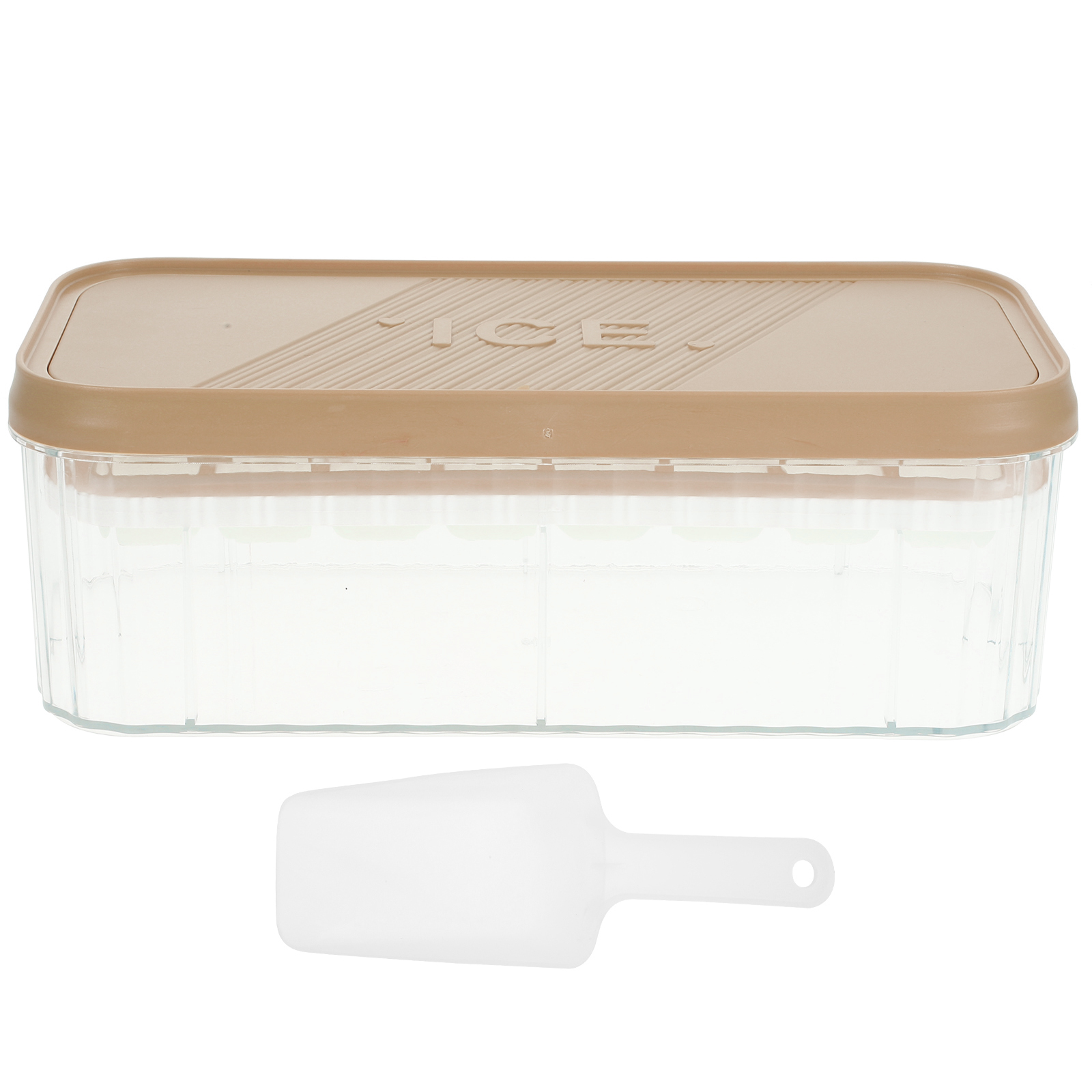 Square Ice Cube Molds Ball Tray Hockey Pucks Food Grade Pink Plastic