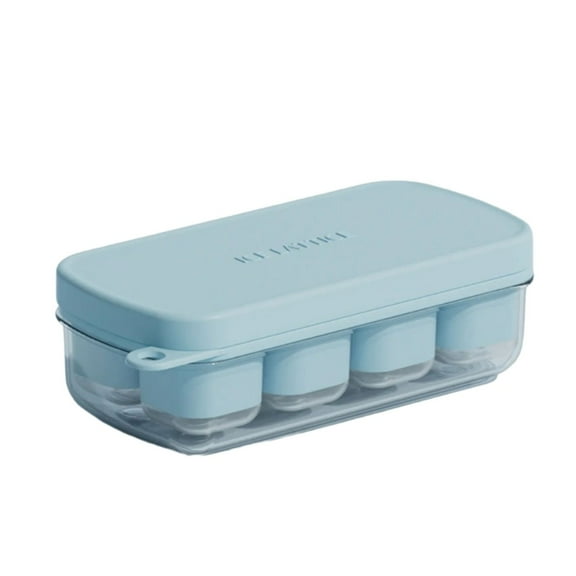 Square Ice Cubes Tray With Lid for Freezer Food-Grade Silicone Ice Cubes Mould for Baby Food Chilling Whiskey and Drink