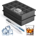 thumbnail image 1 of Square Ice Mold Tray With Lid, Silicone Ice Mold Tray, Whiskey Square Ice Mold, Stackable With Lid Ice Mold Tray, Easy To Release (1PC)., 1 of 6