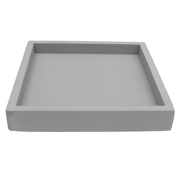 Square Imitation Cement Planter Tray Pots Indoor Garden Saucer Thicken Potted Plate