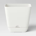 thumbnail image 1 of Square Indoor Outdoor Planter Pot White 6"x6", 1 of 4