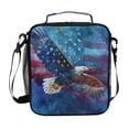 thumbnail image 1 of Square Insulated Lunch Bag Leak-proof Lunch Box for Outdoor Work Picnic10.5*3.5*9.5 Eagle Beneath The Marbled Sky, 1 of 6