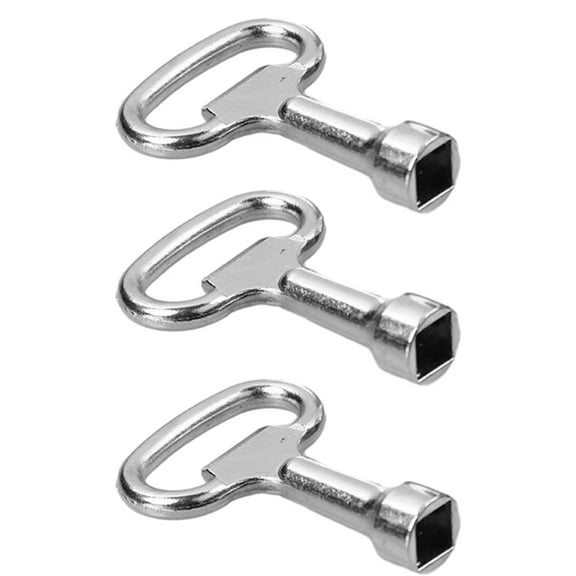 Square Key 3Pcs Square Key Water Tap 8mm Vent key Heating Key Heating Vent Key