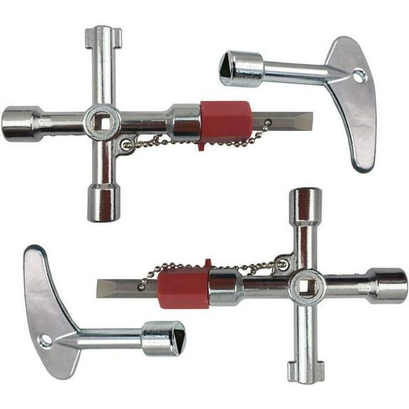 Square Key Wrench, Multi-functional Utility Key for Professional and Household Use, Universal Cross Triangle for Locking Systems Actuation