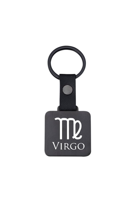 Square Keyring - In Stock Zodiac Signs Inspirational Lucky Charms Holiday Gifts Metal Keyring