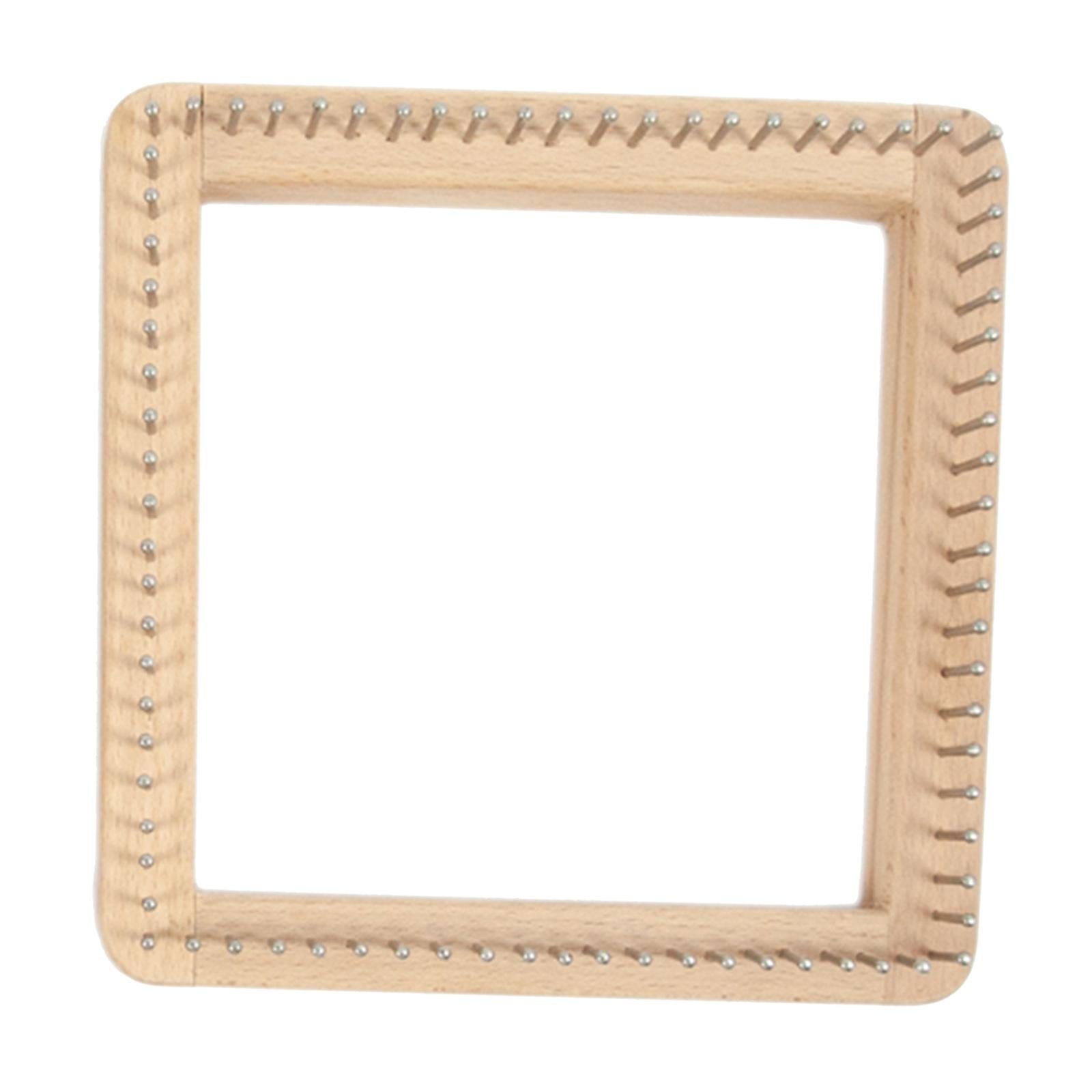 Square Knitting Loom Weaving Wood Tools Crafts Board DIY for Sock 20x20cm