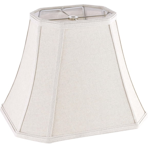 Square Lampshade for Table Lamps,8x14"x11 Medium Beige Dark Dot,1 Pc | 0.41" Spider,Replac Lamp Shade for Living Room Lamps,Floor Lamp Deco,Modern Natural Farbic Cut Corner,Easy Assembly Required