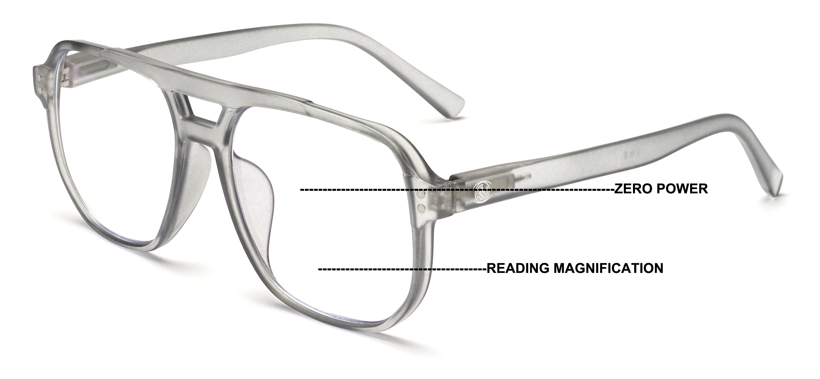 Progressive Lens Reader Machine Square Large Lens Progressive Anti-Blue Reading Glasses – No Line, No ...