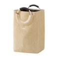 thumbnail image 1 of Square Laundry Basket, Rectangular Clothes Hamper with Sturdy Fixed Metal Handles, Versatile Comforter Storage Bin and Toy Box Organizer for Home, Closet, Khaki, 1 of 5