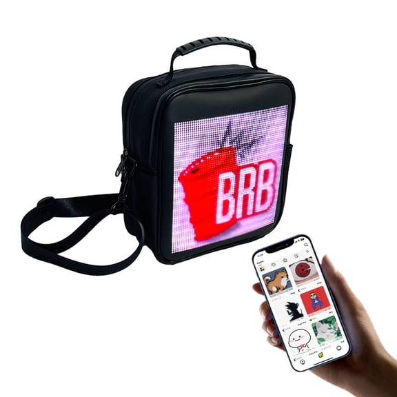 Square Led Backpack Men's And Women's Outdoor Mobile Advertising,Business Backpack Screen