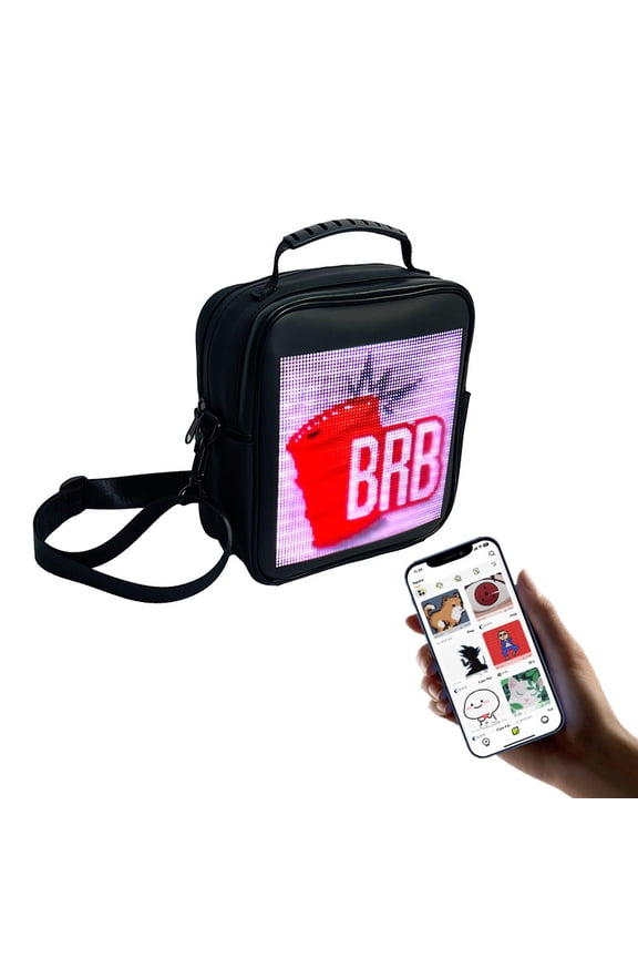 Square Led Backpack Men's And Women's Outdoor Mobile Advertising,Business Backpack Screen