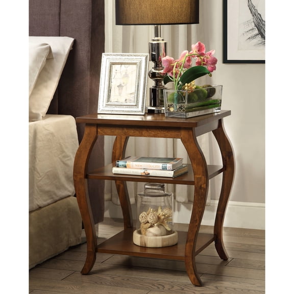 Square Leg Design - 2 Tier Shelving - Small Spaces - MDF Construction