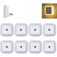 thumbnail image 1 of Square Light-Controlled Night Light, 4-Pack Plug-In LED with Smart Dusk-to-Dawn Sensor, 3000K Warm White for Hallways and Bedrooms, 1 of 8