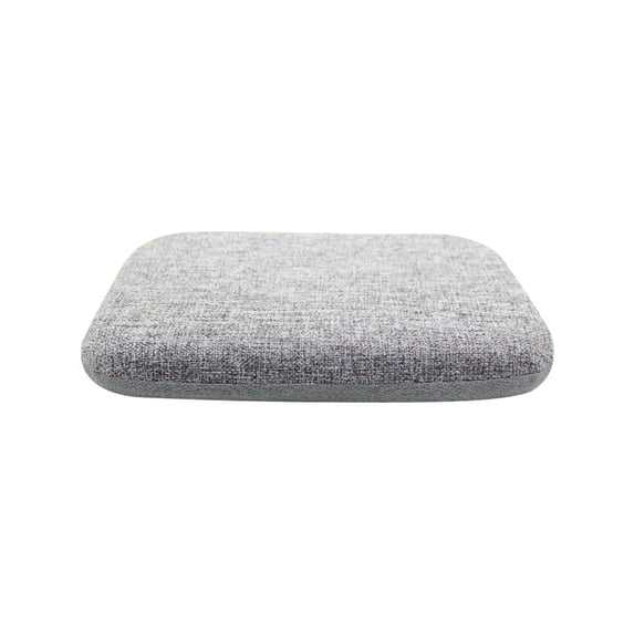 Square Linen Chair Cushion Non-Slip Dining Seat Pad for Kitchen Academic Workplace and Office Chair 13.8 x 13.8 Inch Gray