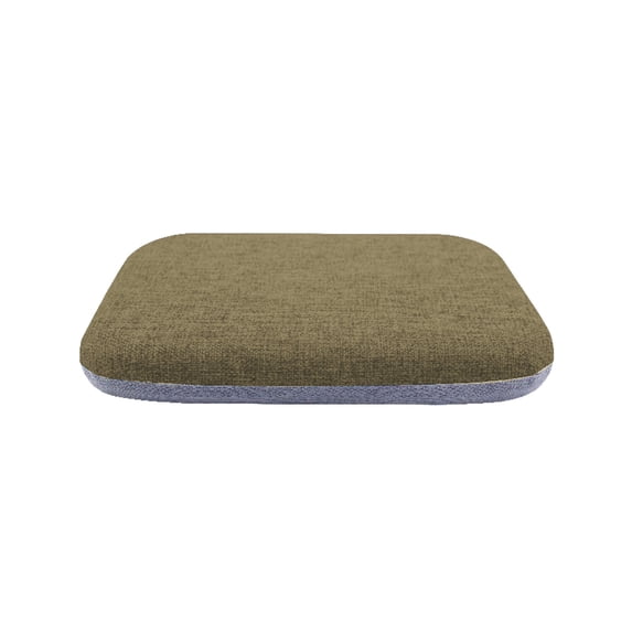 Square Linen Chair Cushion Non-Slip Dining Seat Pad for Kitchen Academic Workplace and Office Chair 15.7 x 15.7 Inch Coffee