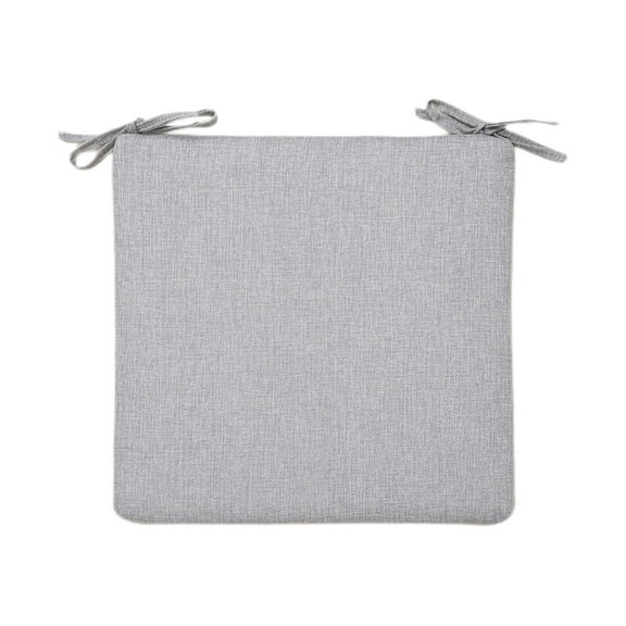 Square Linen Chair Cushions,Comfortable Non-Slip with Ties,Thick Seat Cushion for Garden Patio Furniture Chair Home Office