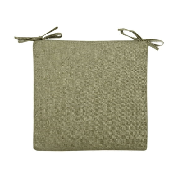 Square Linen Chair Cushions,Comfortable Non-Slip with Ties,Thick Seat Cushion for Garden Patio Furniture Chair Home Office