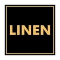 thumbnail image 1 of Square Linen Sign (Black Gold) - Medium, 1 of 1