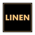 thumbnail image 1 of Square Linen Sign (Black /Gold) - Small, 1 of 1