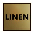 thumbnail image 1 of Square Linen Sign (Brushed Gold) - Small, 1 of 1