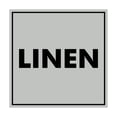thumbnail image 1 of Square Linen Sign (Lt Gray) - Large, 1 of 1