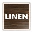 thumbnail image 1 of Square Linen Sign (Walnut) - Medium, 1 of 1