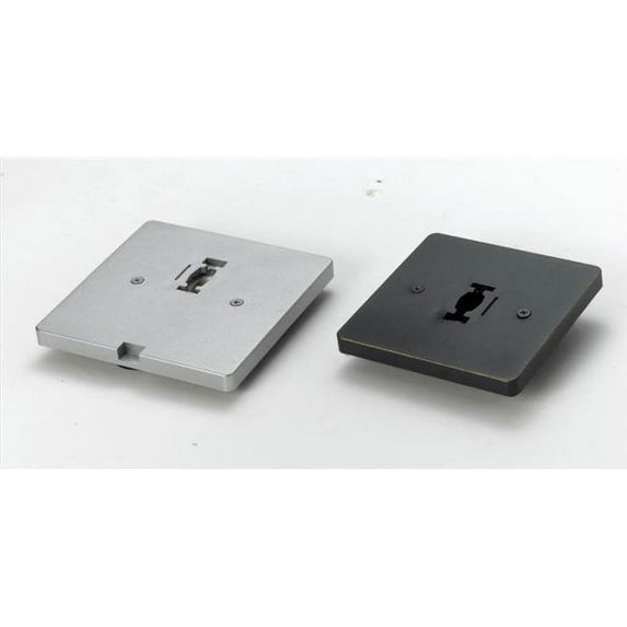 Square Low Voltage Monopoint Plate, Brushed Steel