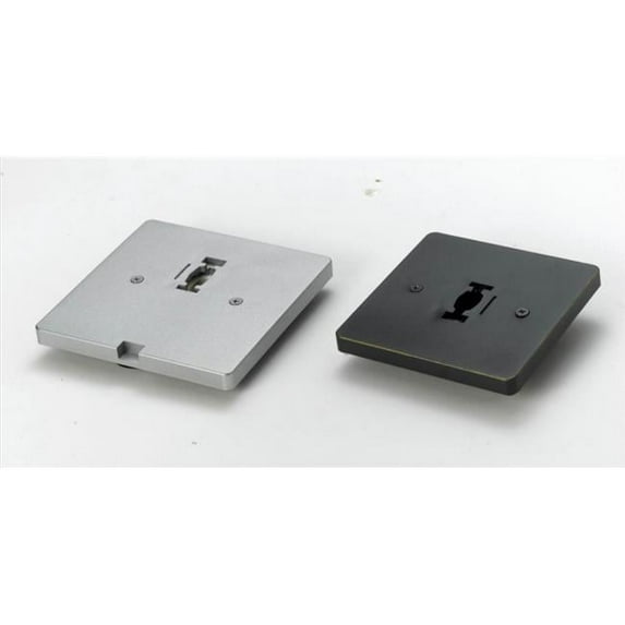 Square Low Voltage Monopoint Plate, Dark bronze