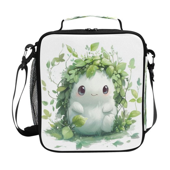 Square Lunch Bag 10.5*3.5*9.5 Inches Cooler Bag Lunch Bag Insulation Portable Durable Fashion Beautiful Cartoon Monster