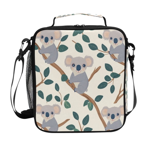 Square Lunch Bag 10.5*3.5*9.5 Inches Cooler Bag Lunch Bag Insulation Portable Durable Fashion Cute Little Koala