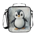 thumbnail image 1 of Square Lunch Bag 10.5*3.5*9.5 Inches Cooler Bag Lunch Bag Insulation Portable Durable Fashion Super Cute Cartoon Penguins, 1 of 6