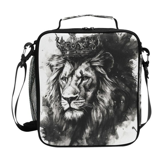 Square Lunch Bag 10.5*3.5*9.5 Inches Cooler Bag Lunch Bag Insulation Portable Durable Fashion The Lion King