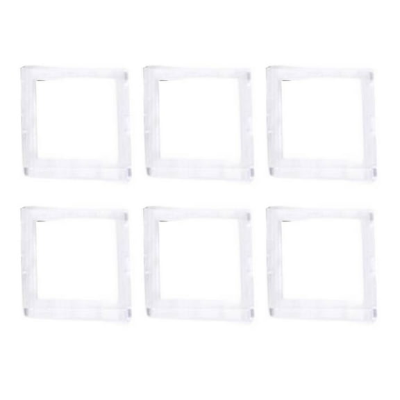 Square Magnetic Photo Frames For Instax Film And Photocards Set Of 6 Acrylic Frames For Display On Lockers And Refrigerators