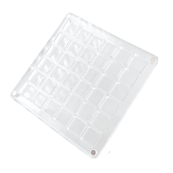 Square Magnetic Seashells Holder Case Seashells Display Box Gift for Collectors